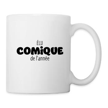 élu comique de l'année cadeau humour - Mug blanc - blanc - Droite