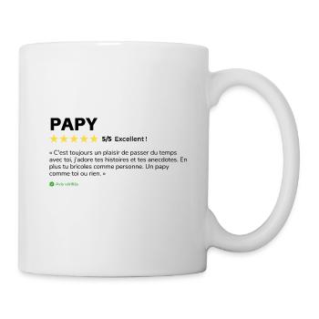 Avis client Papy - Mug blanc - blanc - Droite