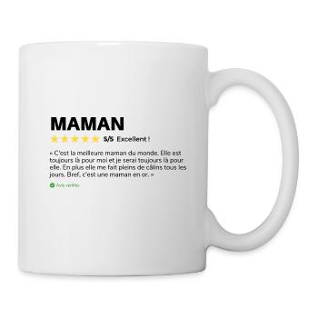 Avis client Maman - Mug blanc - blanc - Droite