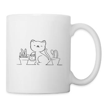 Retro Graphic Gardener Horticulturist Gardening La - Tasse - Weiß - Rechts