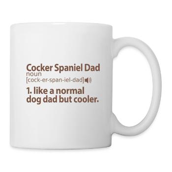 Chocolat Cocker Épagneul Papa Papa Maître Dicton - Mug blanc - blanc - Droite