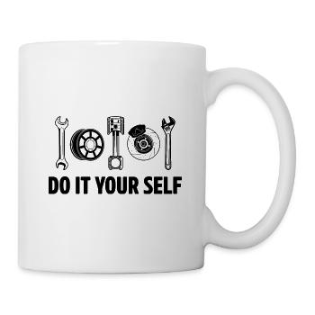 Do It Yourself Car lover Mechanic Vehicle Technici - Mug - white - Right