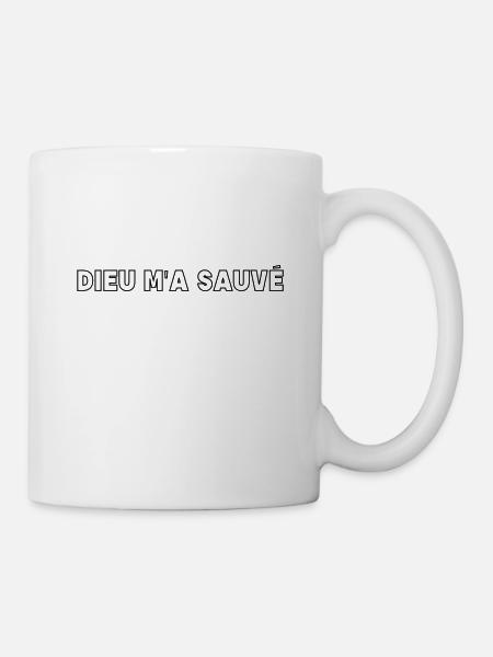 DIEU M'A SAUVÉ - Mug blanc - blanc