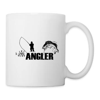 Angeln - Tasse - Weiß - Rechts