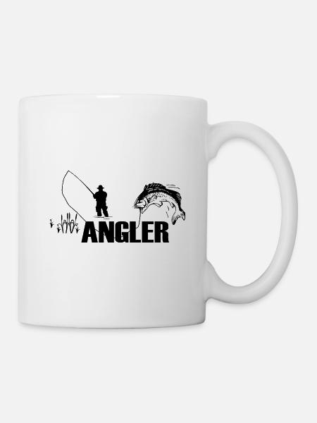 Angeln - Tasse - Weiß