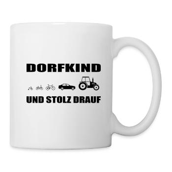 Dorfkind - Tasse - Weiß - Rechts