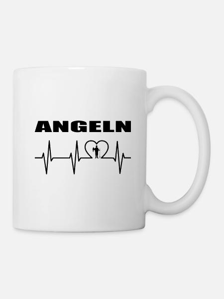 Angeln - Tasse - Weiß