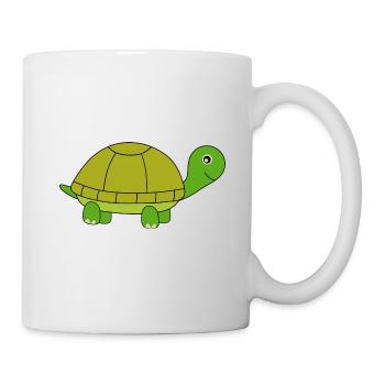 Schildkröte Schildkröten - Tasse - Weiß - Rechts