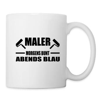 Maler - Tasse - Weiß - Rechts
