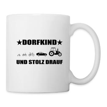 Dorfkind - Tasse - Weiß - Rechts