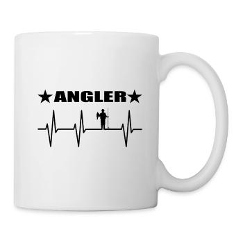 Angeln - Tasse - Weiß - Rechts