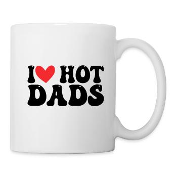 L’amour de papa chaud - Mug blanc - blanc - Droite