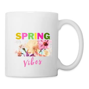 Frühling - Spring Vibes - Tasse - Weiß - Rechts