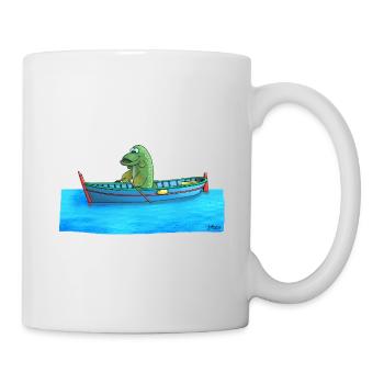Brochet dans la chaloupe - Mug blanc - blanc - Droite