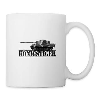 Königstiger Panzer Panzerfahrer Tank - Tasse - Weiß - Rechts