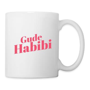 Gude Habibi - Lustiger Spruch Hessischer Dialekt - Tasse - Weiß - Rechts