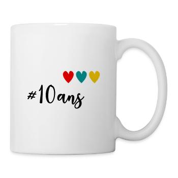 ANNIVERSAIRE. HAPPY BIRTHDAY. JOYEUX ANNIV - Mug blanc - blanc - Droite