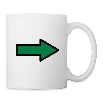 Arrow Sign Symbols - Mug - white - Right