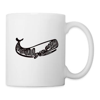 Vector Whale Drawing Style - Mug - white - Right