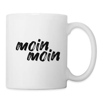 Moin Moin - Tasse - Weiß - Rechts