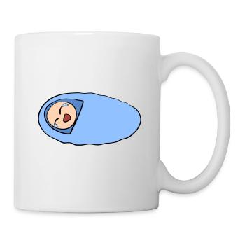 weinendes baby traurig kind symbol - Tasse - Weiß - Rechts