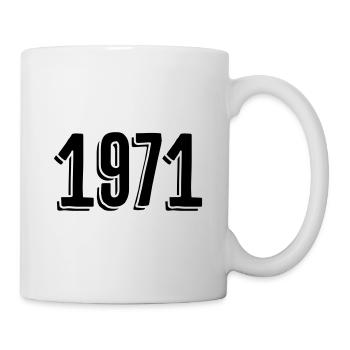 Year of birth 1971 Gifts - Mug - white - Right