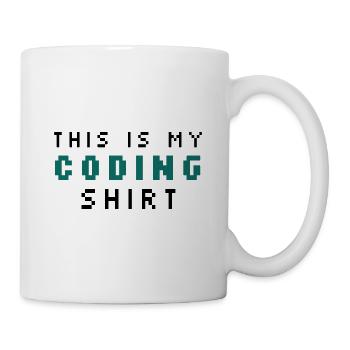 This Is My Coding Shirt Coder Programmer Computer - Tasse - Weiß - Rechts