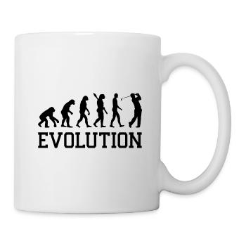 Evolution Graphic Golfer Golf Player Golfing Golf - Tasse - Weiß - Rechts