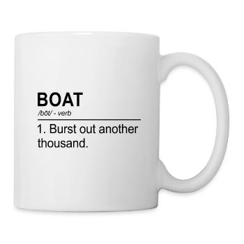 Boat Noun Definition Captain Skipper Sailing Ship - Tasse - Weiß - Rechts