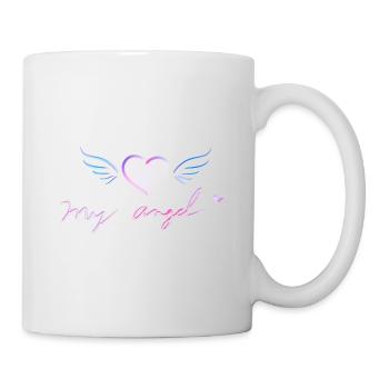 mes ailes de cœur d’ange volant symbole amour - Mug blanc - blanc - Droite