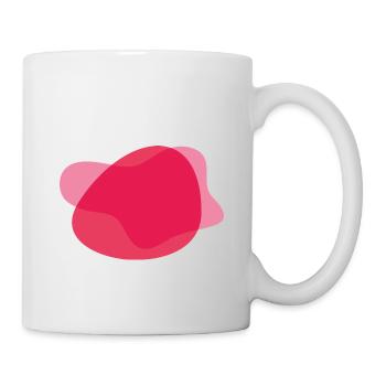 Farbkleckse Kleckse Farbspritzer Maler Geschenk - Tasse - Weiß - Rechts