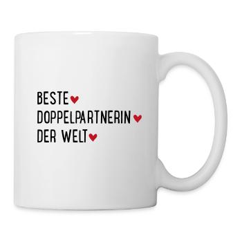 Doppelpartnerin - Tasse - Weiß - Rechts