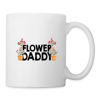 Flower Daddy Botanical Flowers Gardening Plant Lov - Tasse - Weiß - Rechts