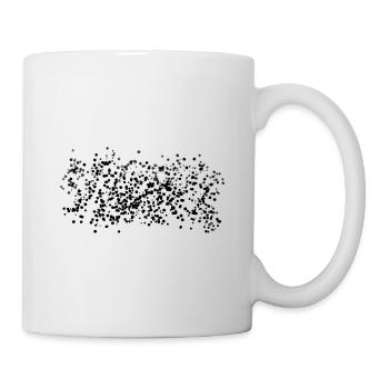 punkte muster punkt glänzend - Tasse - Weiß - Rechts