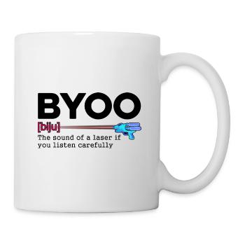 Byoo The Sound Of Laser If You Listen Lasertag Pla - Tasse - Weiß - Rechts
