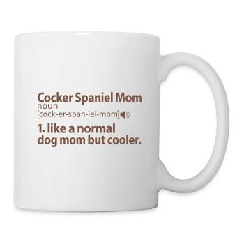 Cocker en chocolat Épagneul Maman Maman Maîtresse Disant - Mug blanc - blanc - Droite