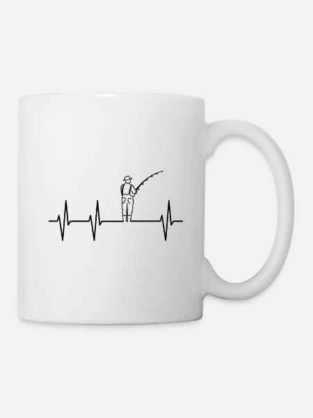 Angeln - Tasse - Weiß