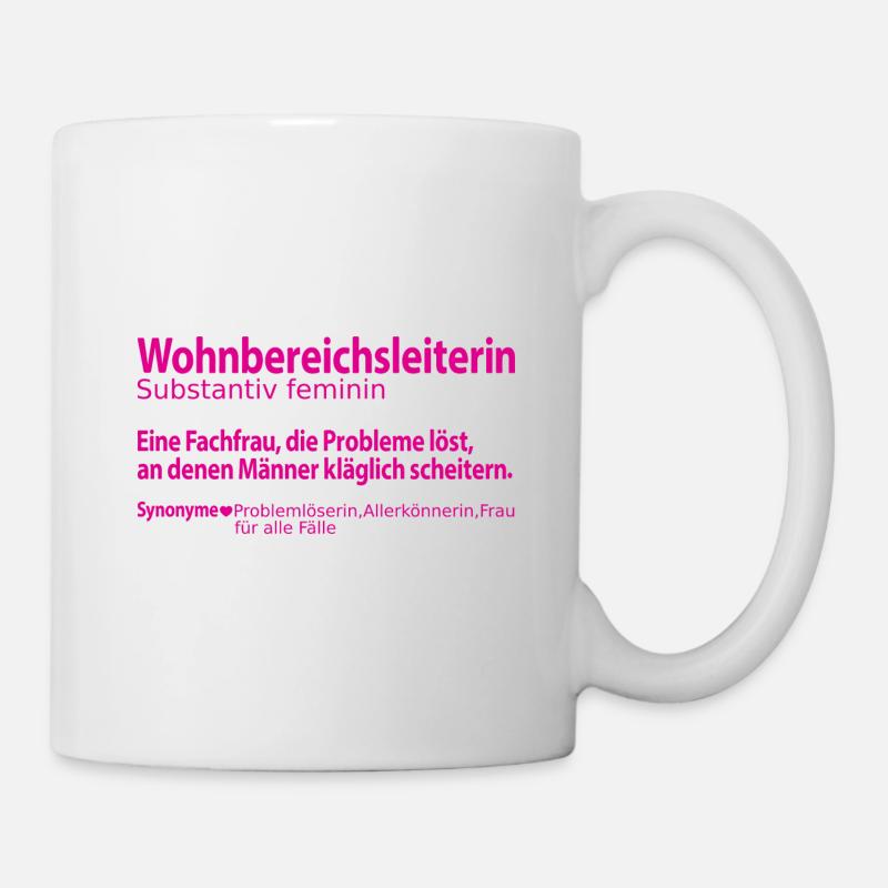 Wohnbereichsleiterin Wohnbereichsleitung Abschied - Tasse - Weiß