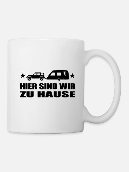 Camping - Tasse - Weiß