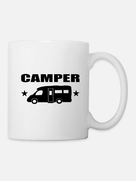 Camping - Tasse - Weiß
