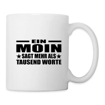 Moin - Tasse - Weiß - Rechts