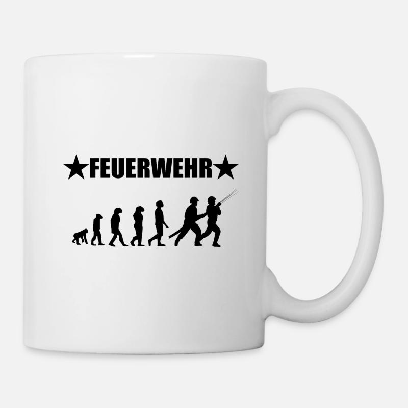 Feuerwehr - Tasse - Weiß