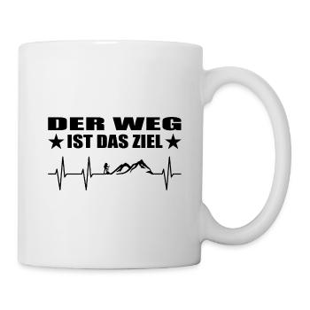 Wandern - Tasse - Weiß - Rechts