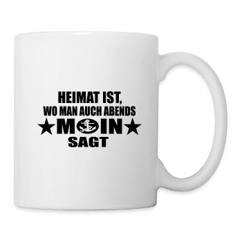 Moin - Tasse - Weiß - Rechts
