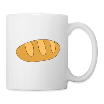 Brot Essen Symbol - Tasse - Weiß - Rechts
