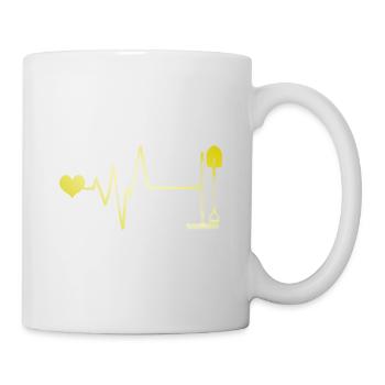 Shovel Pulse Heart Love - Mug - white - Right