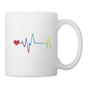 Zange Puls Herzschlag Werkzeug - Tasse - Weiß - Rechts