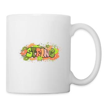 Fleurs printanières - Mug blanc - blanc - Droite