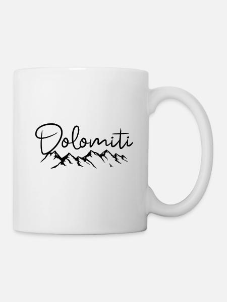 Dolomiti Alpen Italien - Tasse - Weiß