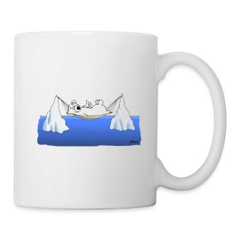Eisberg Chillen - Tasse - Weiß - Rechts
